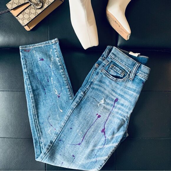 COSMIC BLUE LOVE HIGH WAIST JEANS - Picture 2 of 11